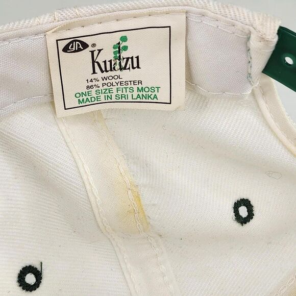VTG Kudzu Ohio Bobcats Bar Adjustable Hat White Green Snapback Cap Hats - Picture 11 of 11
